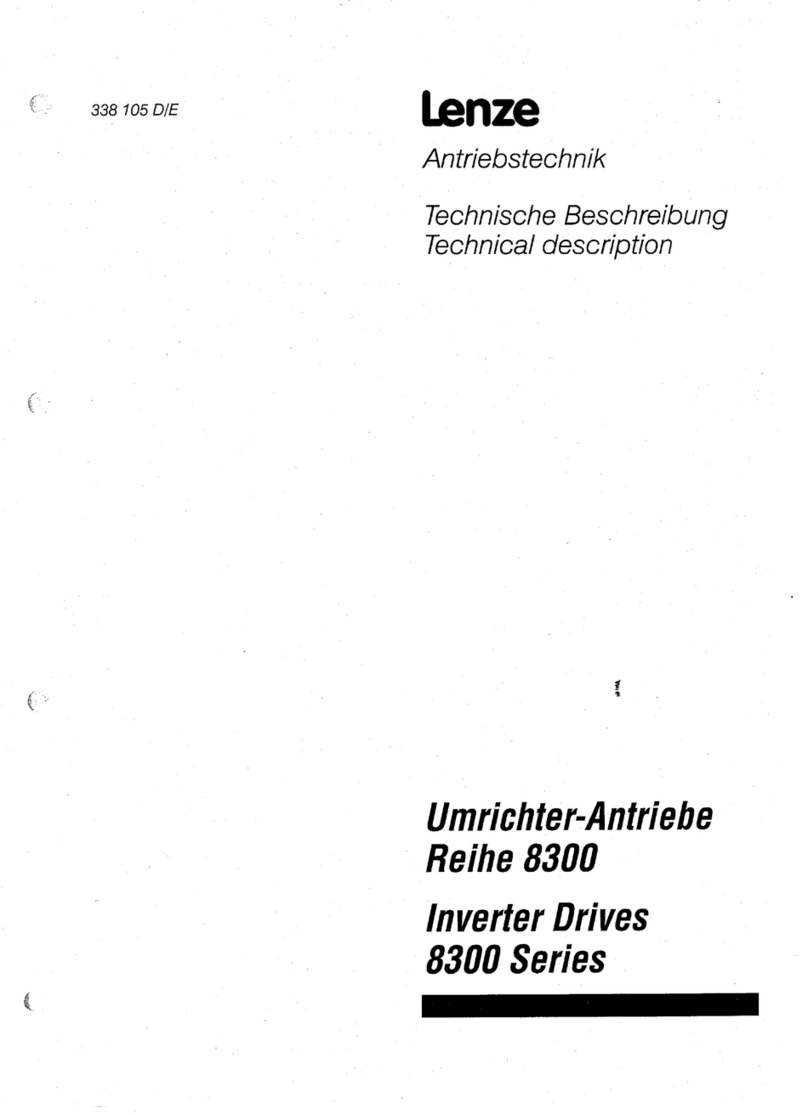Lenze 8300 Series Parts list manual Lenze 8300 Series Parts list manual