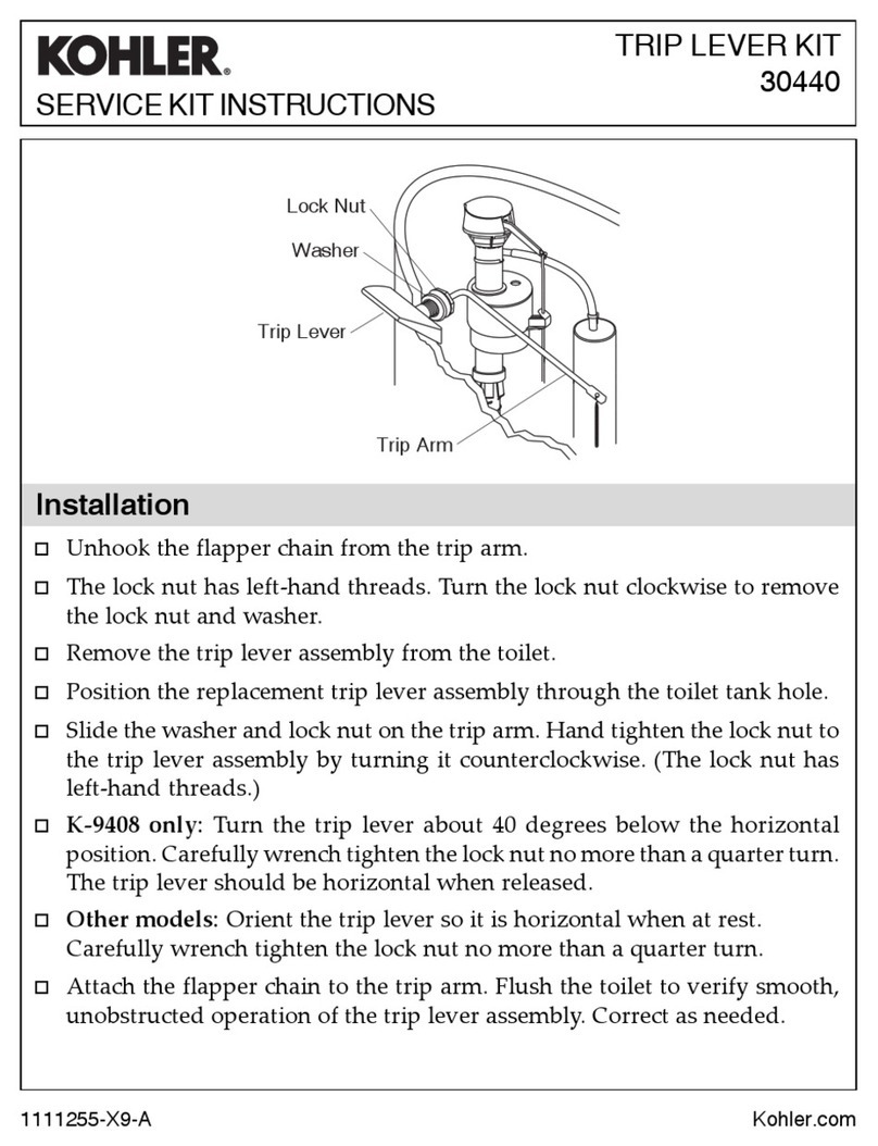 Kohler 30440 User manual Kohler 30440 User manual