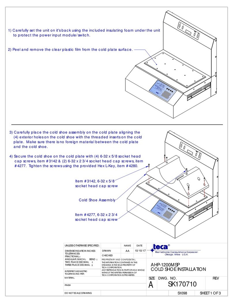 teca AHP-1200MSP Installation