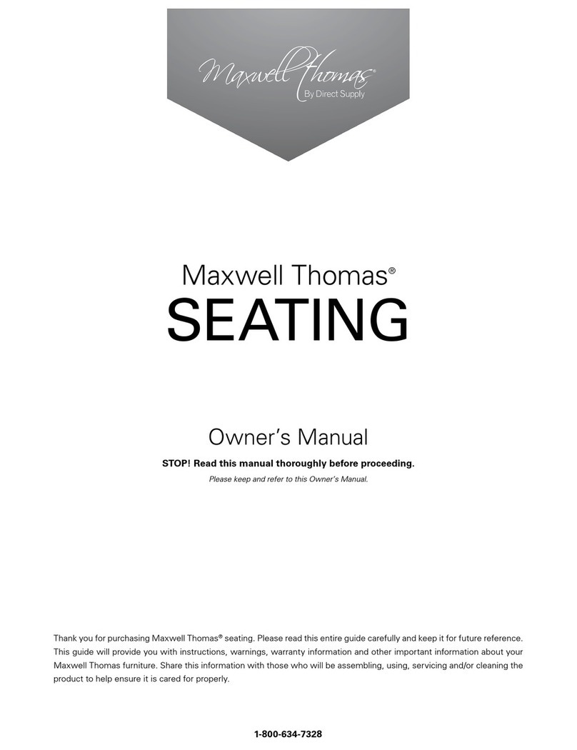 Direct Supply Maxwell Thomas SEATING owner's manual Direct Supply Maxwell Thomas SEATING owner's manual