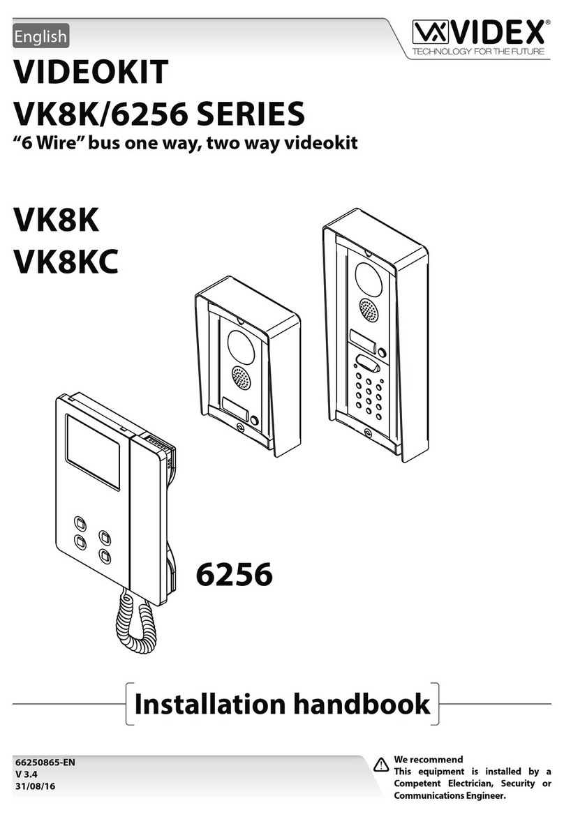 Videx VK8K/6256 Series System manual