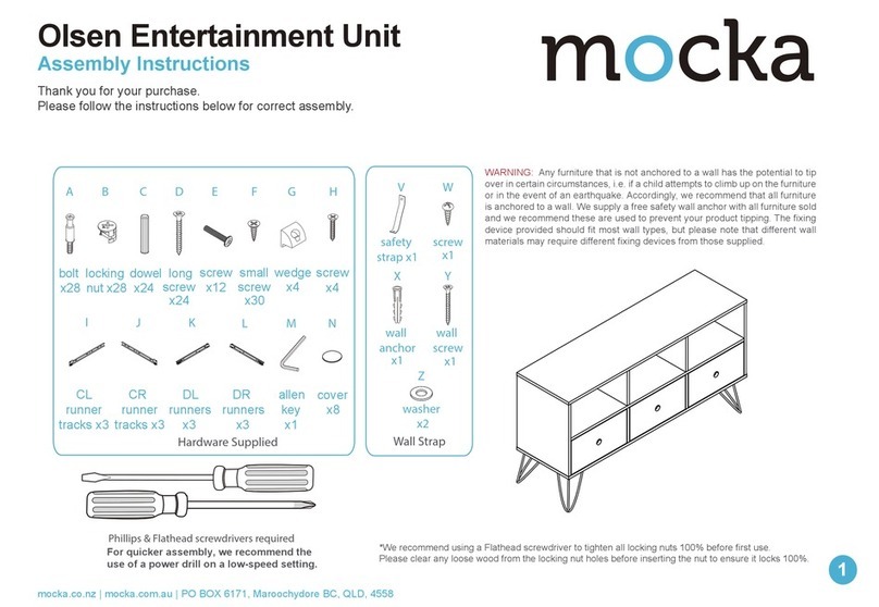 Mocka Olsen Entertainment Unit User manual