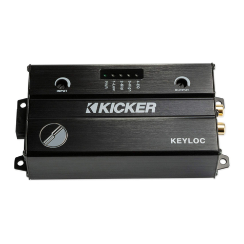 Kicker KEYLOC owner's manual