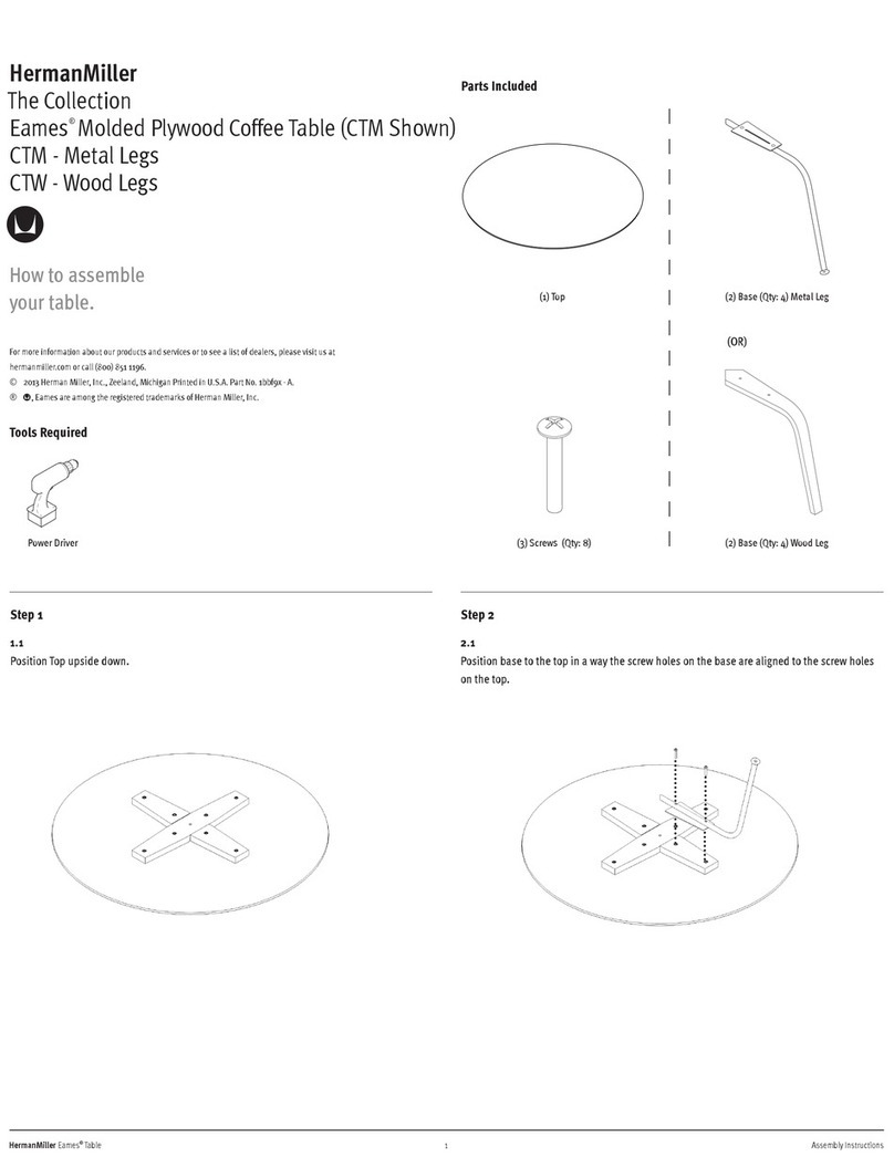 Herman Miller Eames CTM Assembly instructions