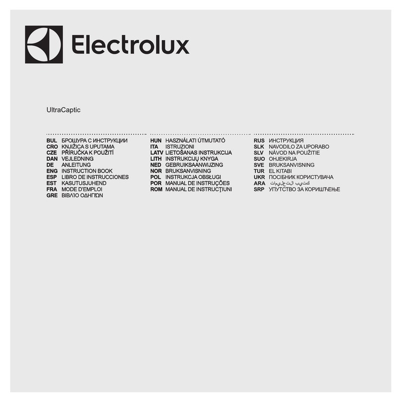 Electrolux ultracaptic User manual