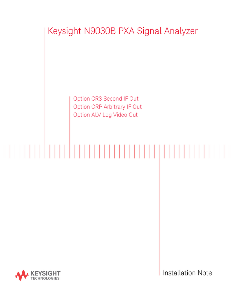 Keysight Technologies N9030B Installation and operation manual