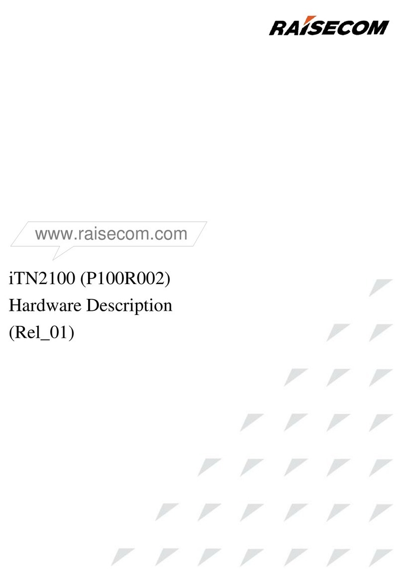Raisecom iTN2100 Hardware description