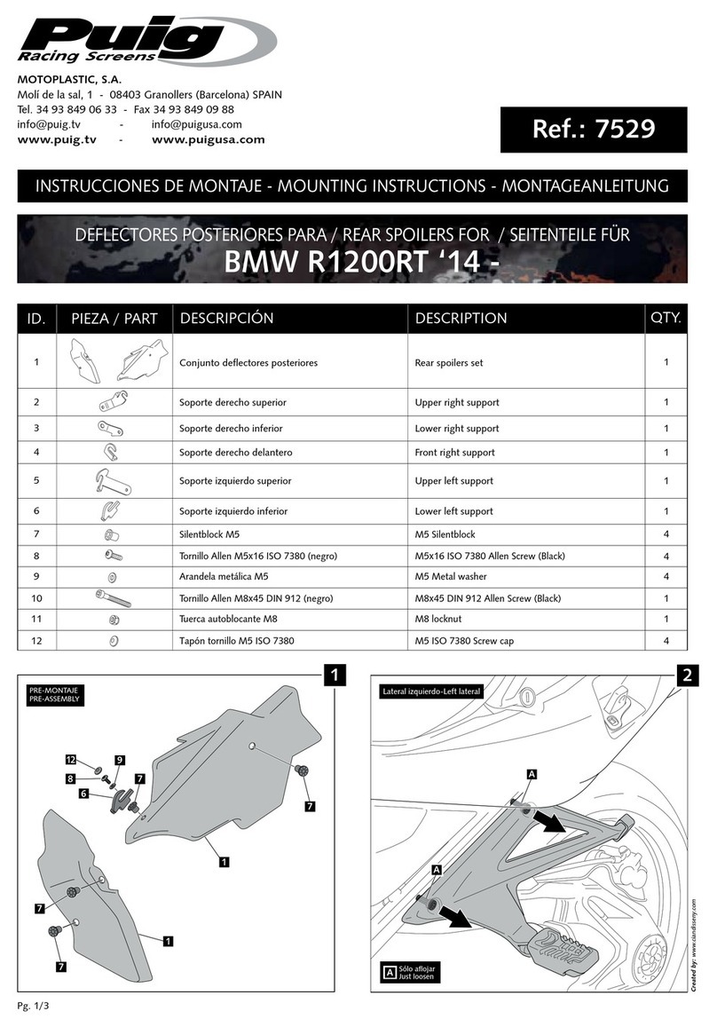 PUIG 7529 User manual