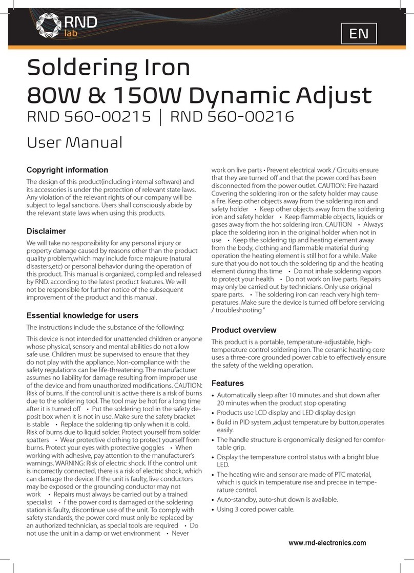 RND lab RND 560-00215 User manual
