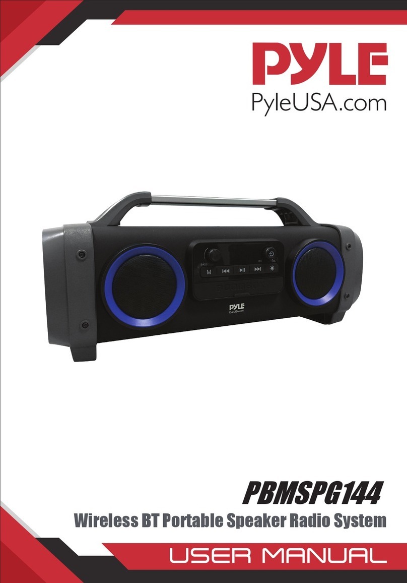 Pyle PBMSPG144 User manual