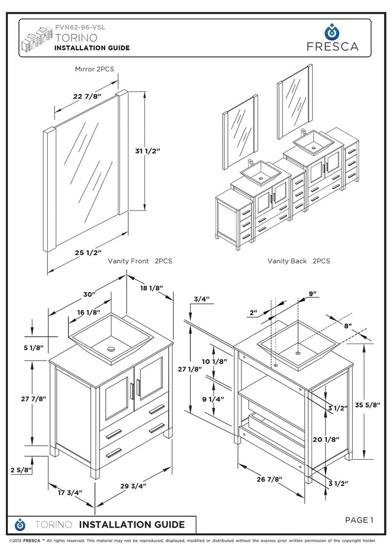 Fresca FVN62-96-VSL installation guide