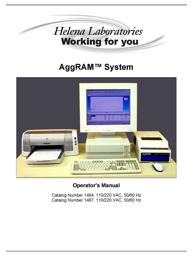 Helena Laboratories AggRAM 1484 User manual
