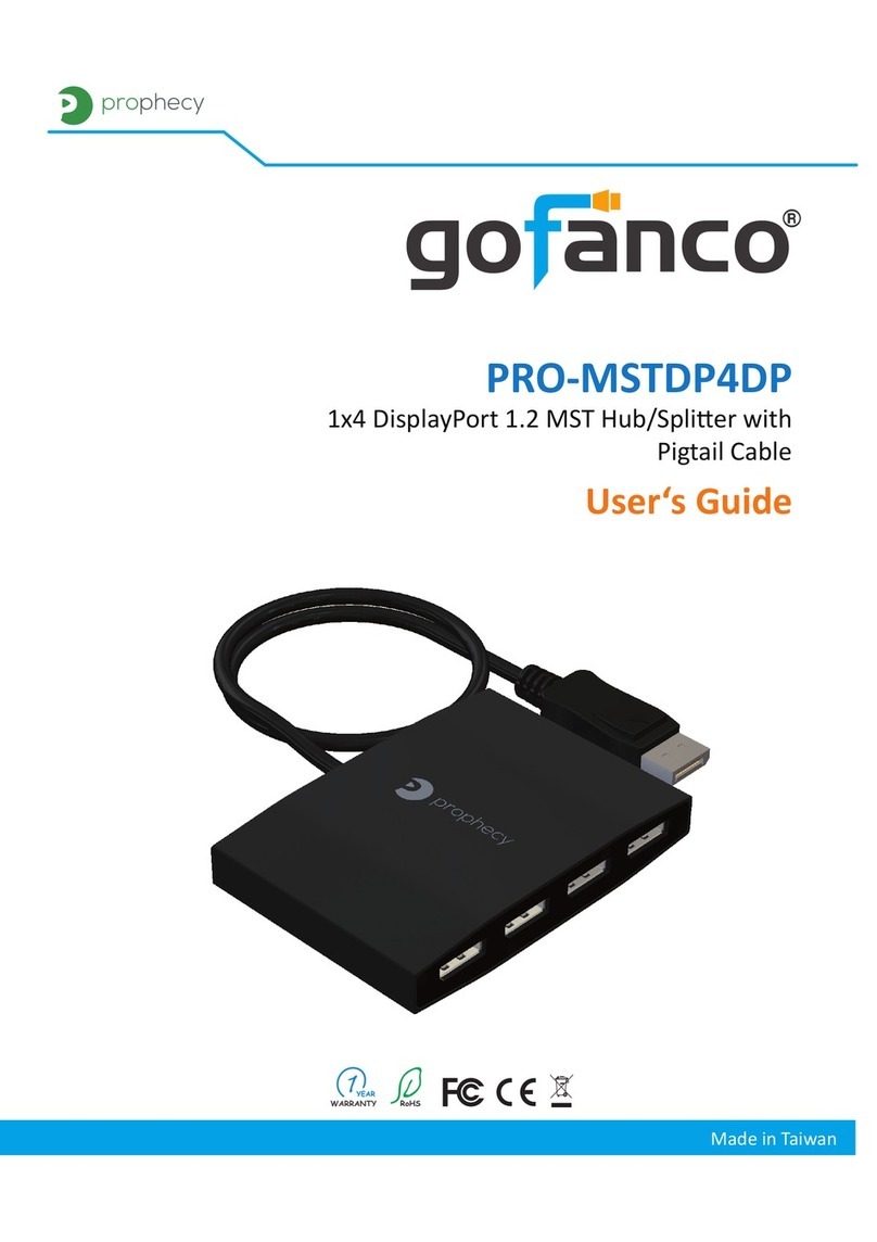 gofanco PRO-MSTDP4DP user guide