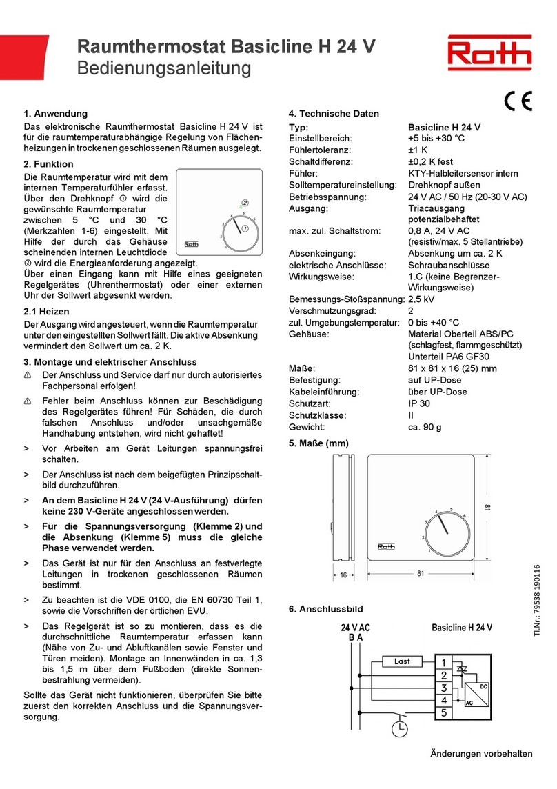 Roth Basicline H 24 V User manual