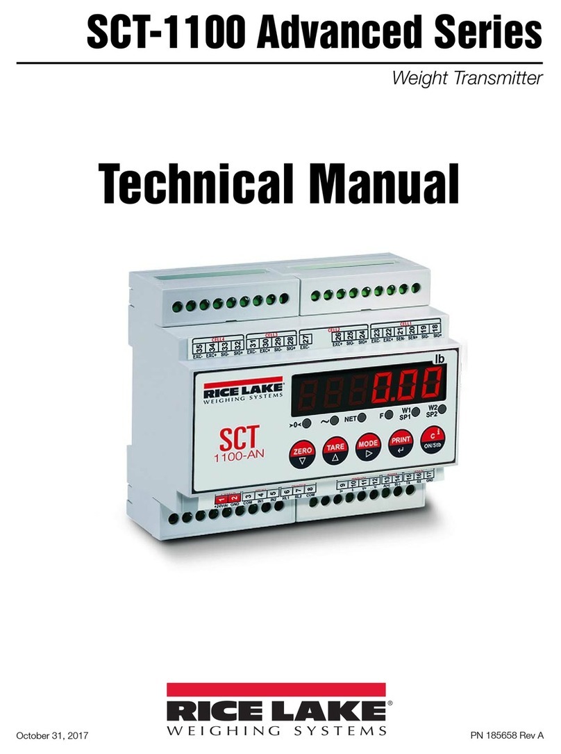Rice Lake SCT-1100 Technical manual