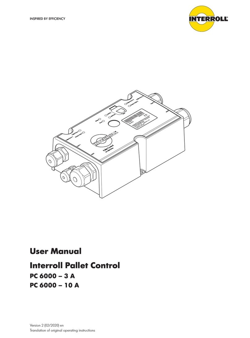 Interroll PC 6000-3 A user manual