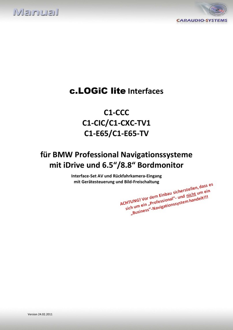 Caraudio-Systems c.LOGiC lite C1-CCC User manual
