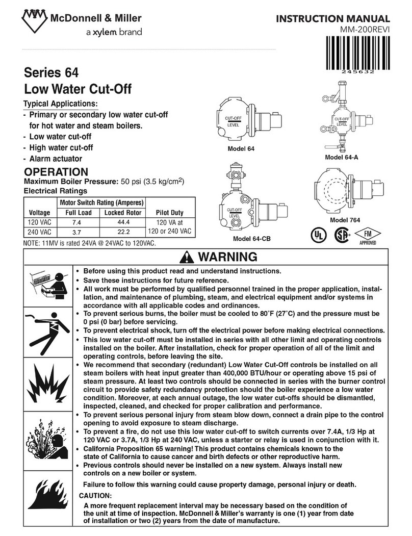 Xylem McDonnell & Miller 64 Series instruction manual