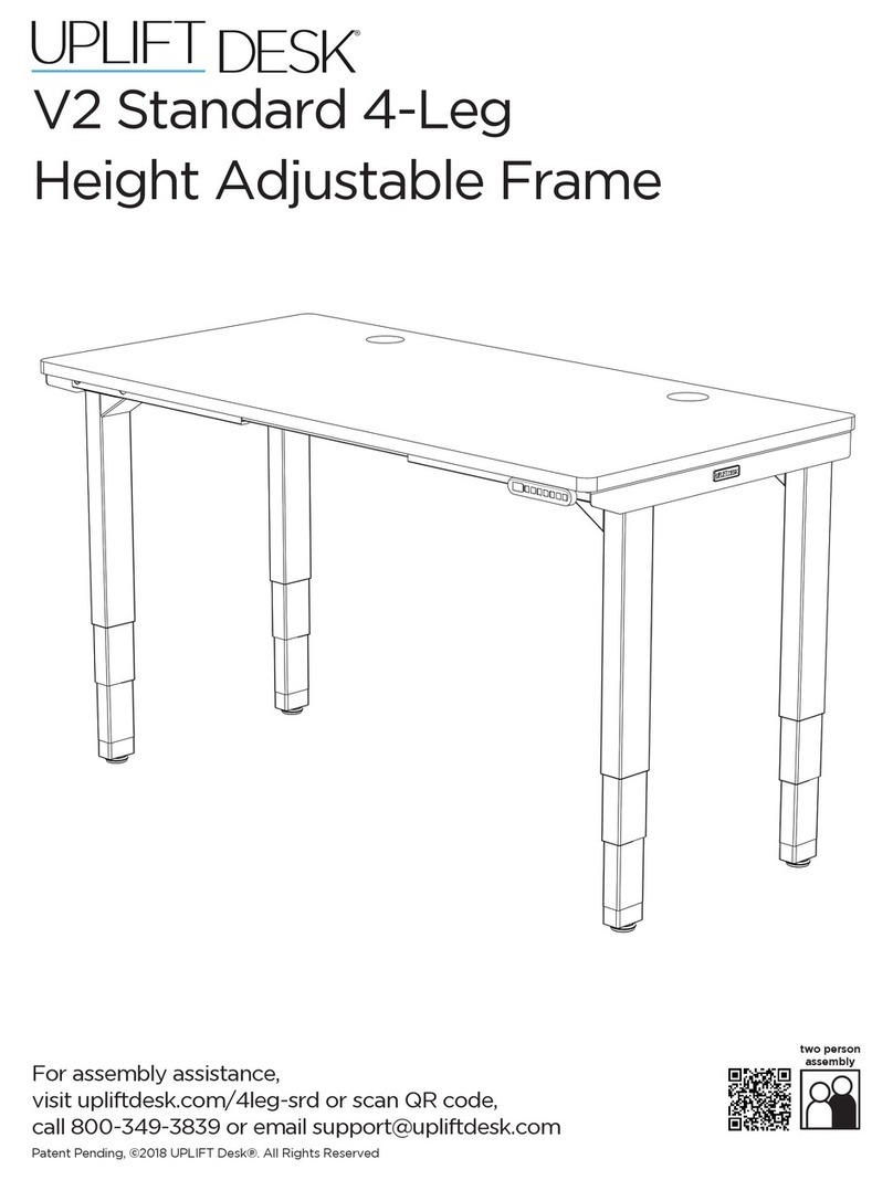 Uplift Desk Height Adjustable Standing Desk 4-Leg User manual Uplift Desk Height Adjustable Standing Desk 4-Leg User manual