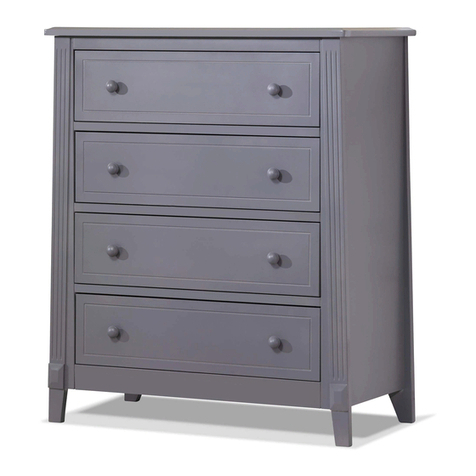 Sorelle Berkley 4 Drawer Chest Assembly instruction