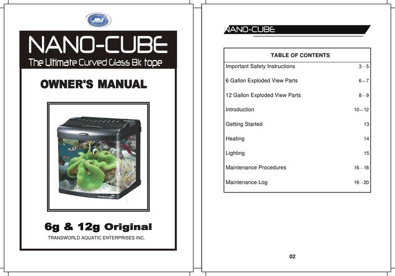 JBJ NANO-CUBE 6g owner's manual