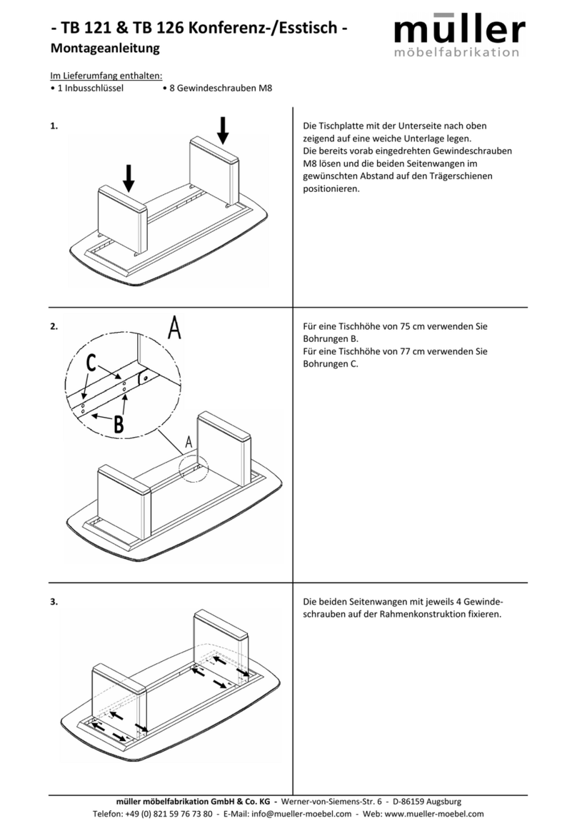 Muller TB 121 Assembly instructions