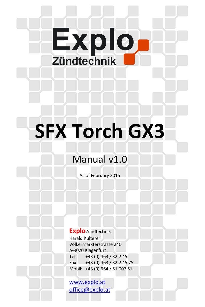 Explo SFX Torch GX3 User manual