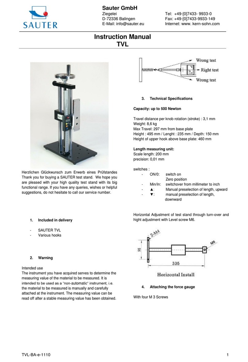 sauter TVL instruction manual
