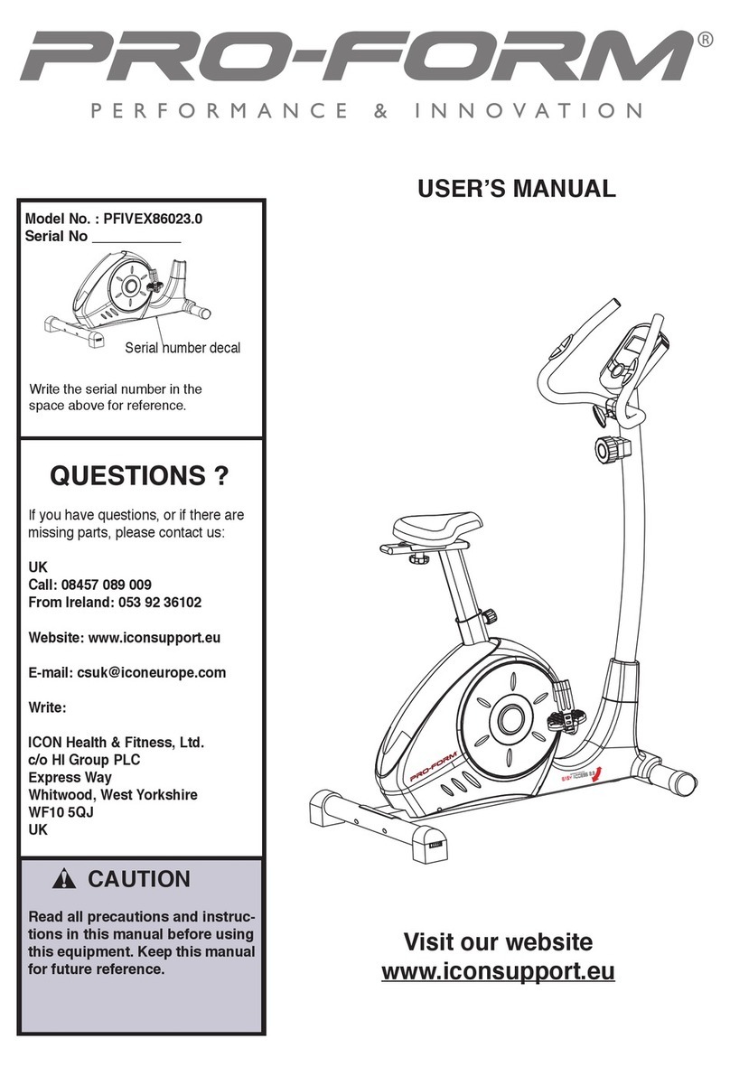 Pro-Form Easy Access 2.0 PFIVEX86023.0 User manual