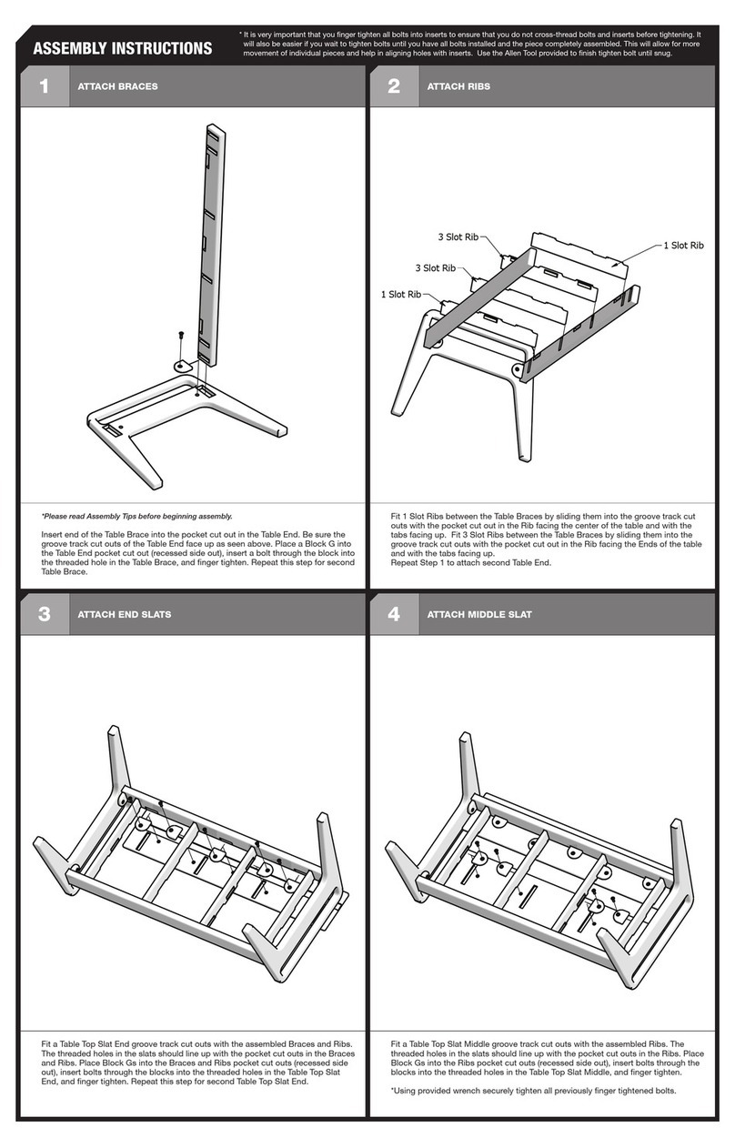 Loll Designs NO. 9 COCKTAIL TABLE User manual Loll Designs NO. 9 COCKTAIL TABLE User manual