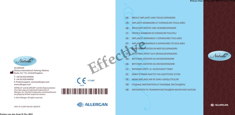 Allergan Natrelle User manual
