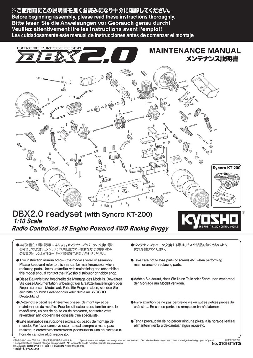 Kyosho DBX2.0 Maintenance manual