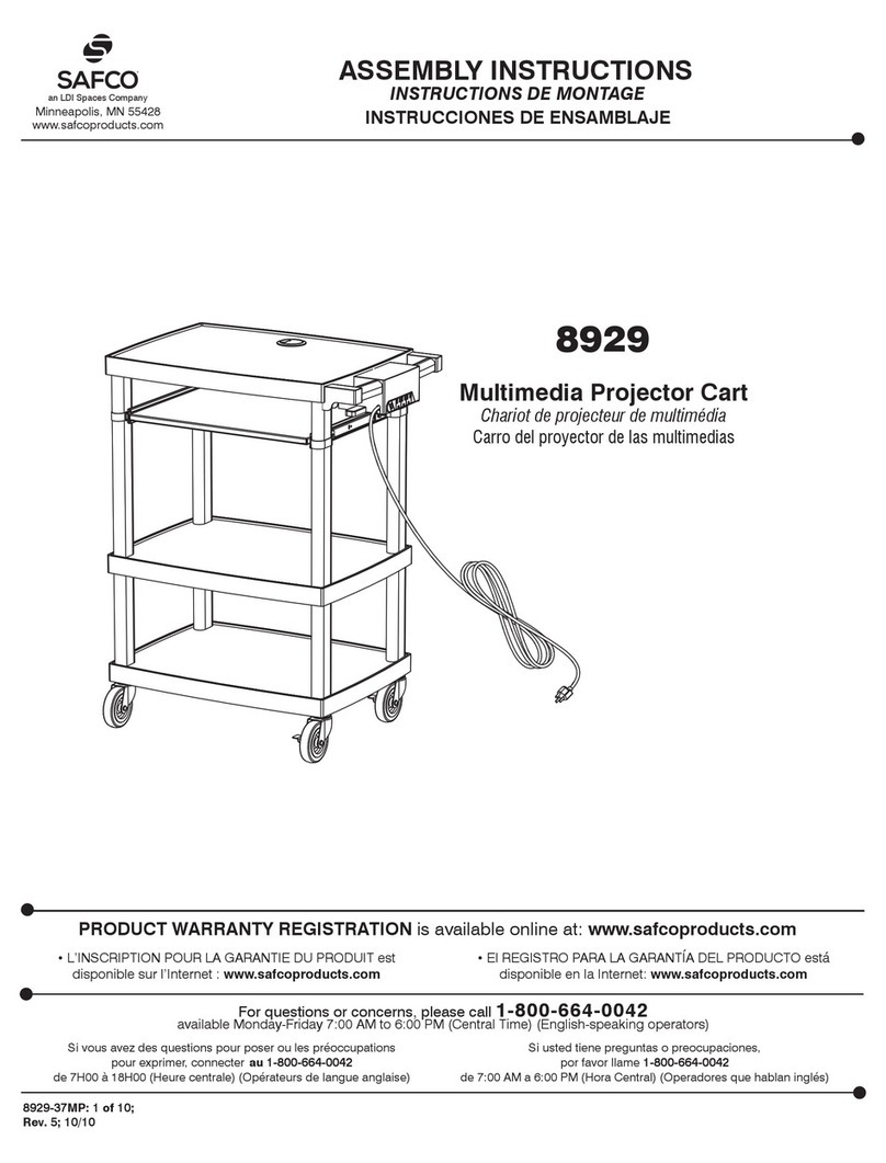 LDI Spaces SAFCO 8929 User manual LDI Spaces SAFCO 8929 User manual