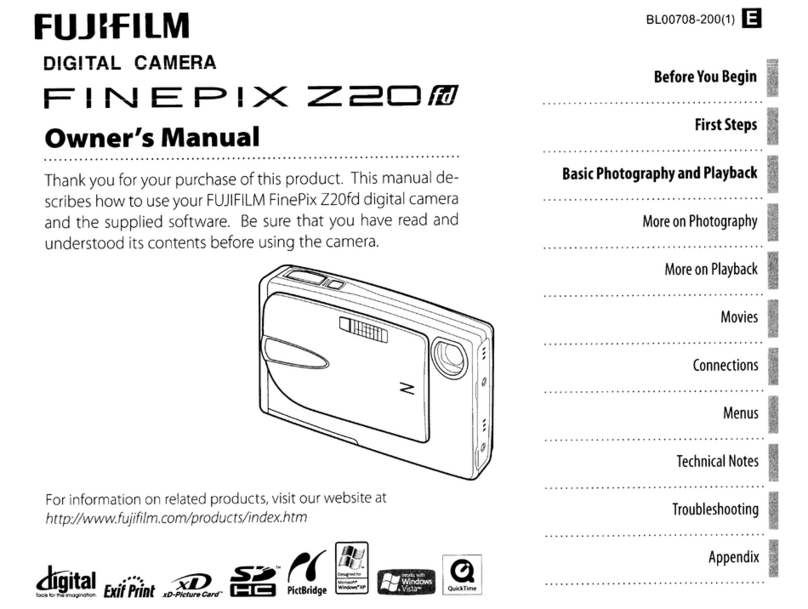 FujiFilm Finepix Z20FD owner's manual