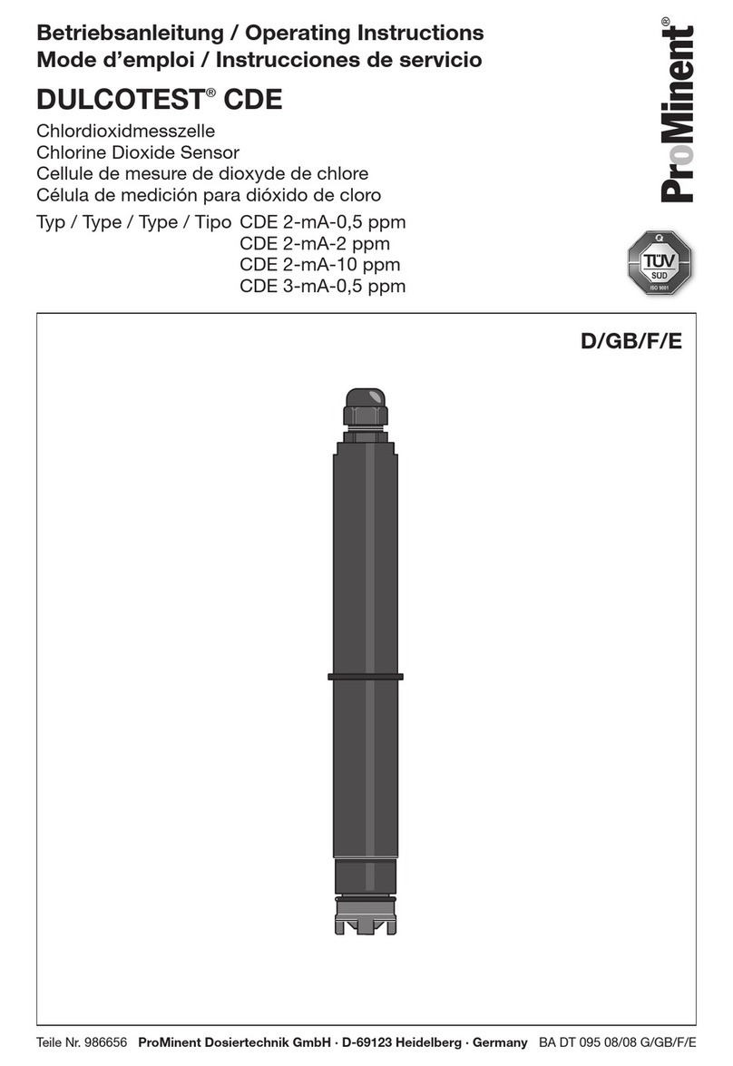 ProMinent DULCOTEST CDE 2-mA-0.5 ppm operating instructions