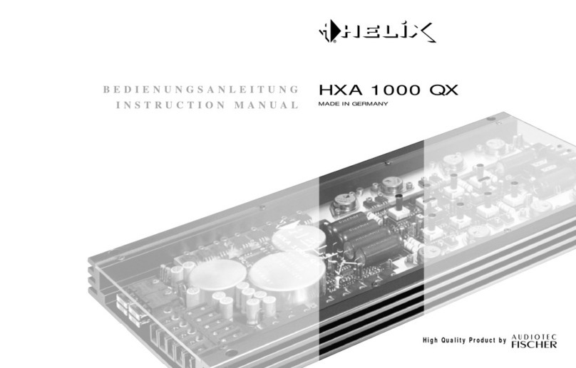 Audiotec Fischer HELIX HXA 1000 QX User manual