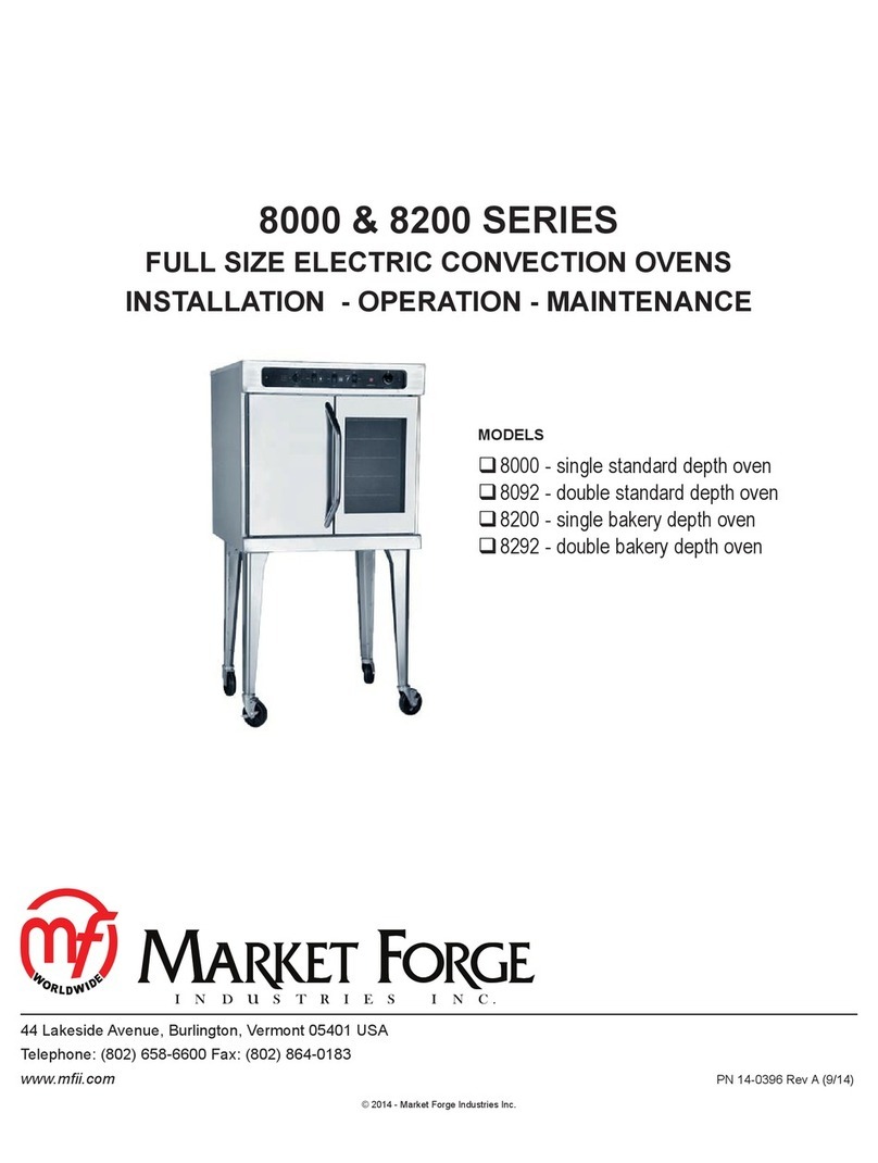 Market Forge Industries 8000 Installation operation & maintenance