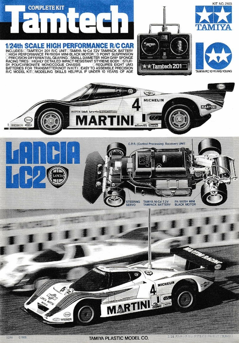 Tamiya Tamtech Lancia LC2 Assembly instructions