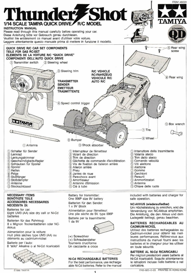Tamiya QD Thunder Shot User manual