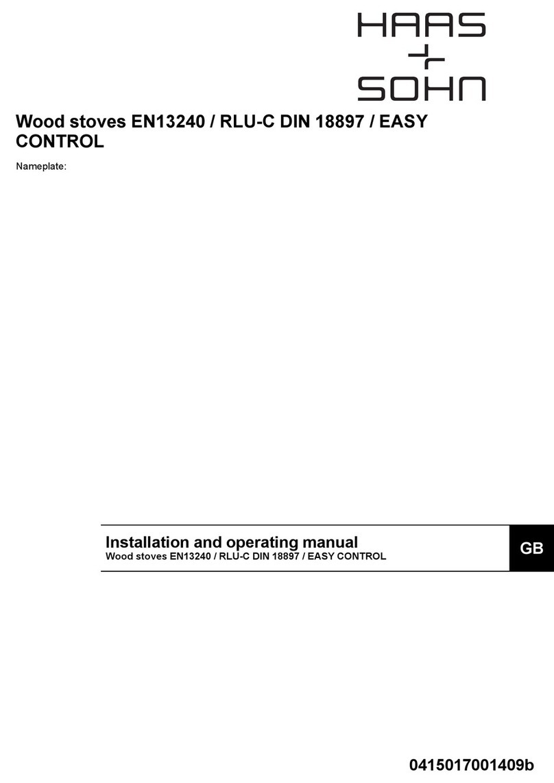 Haas+Sohn EN13240 Installation and operating manual