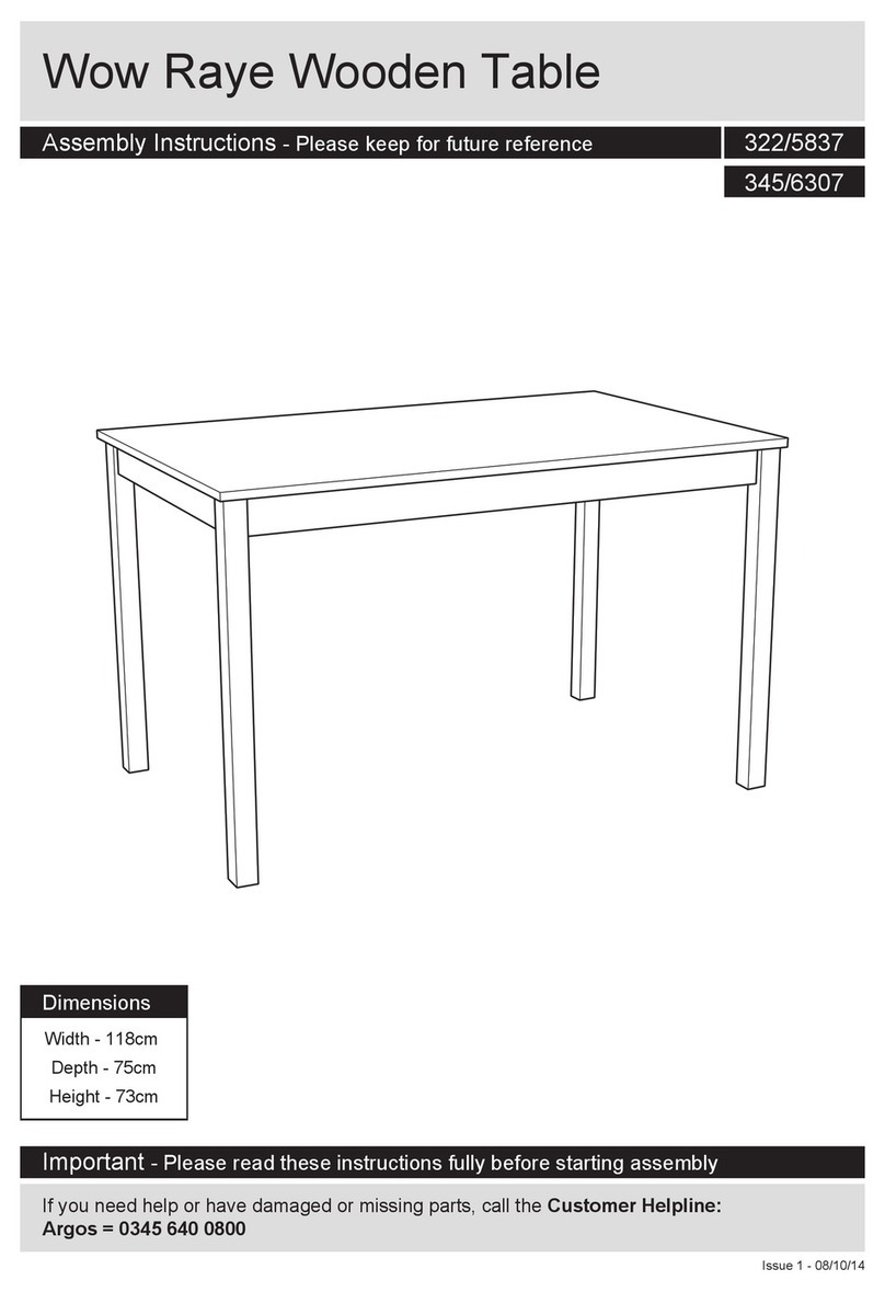 Argos Wow Raye 322/5837 User manual