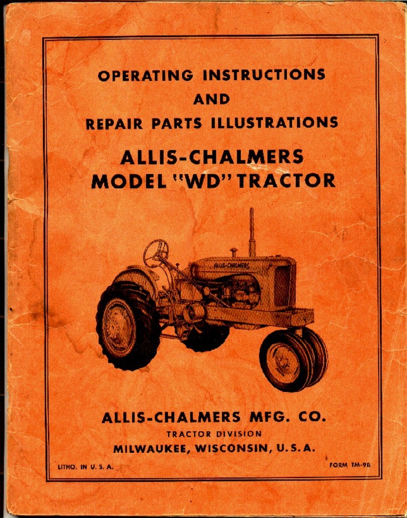 Allis-Chalmers WD Use and care manual