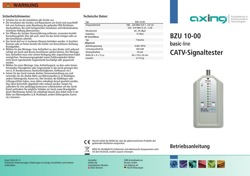 axing BZU 10-00 Operation instructions