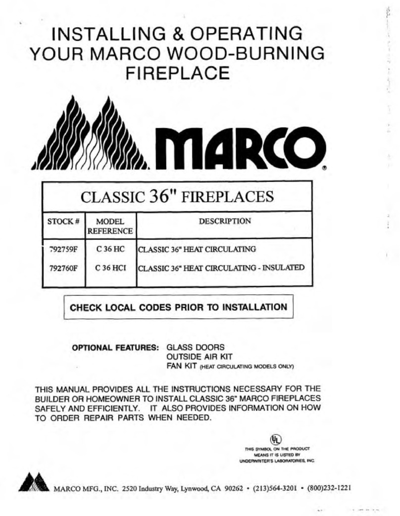 Marco C 36 HC Installing & operating manual