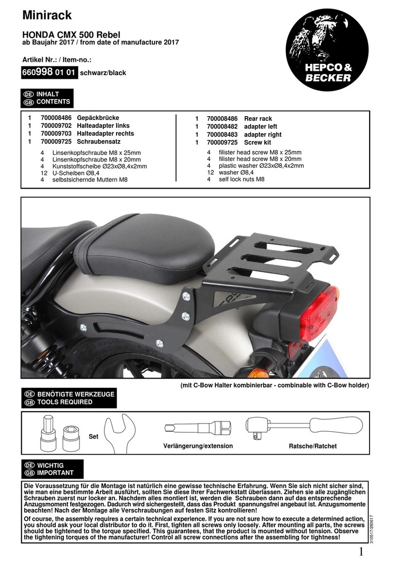 hepco & becker 660998 01 01 User manual