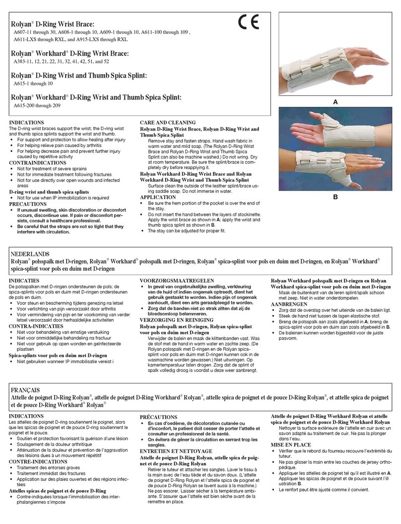 Patterson Medical Rolyan A607-11 manual