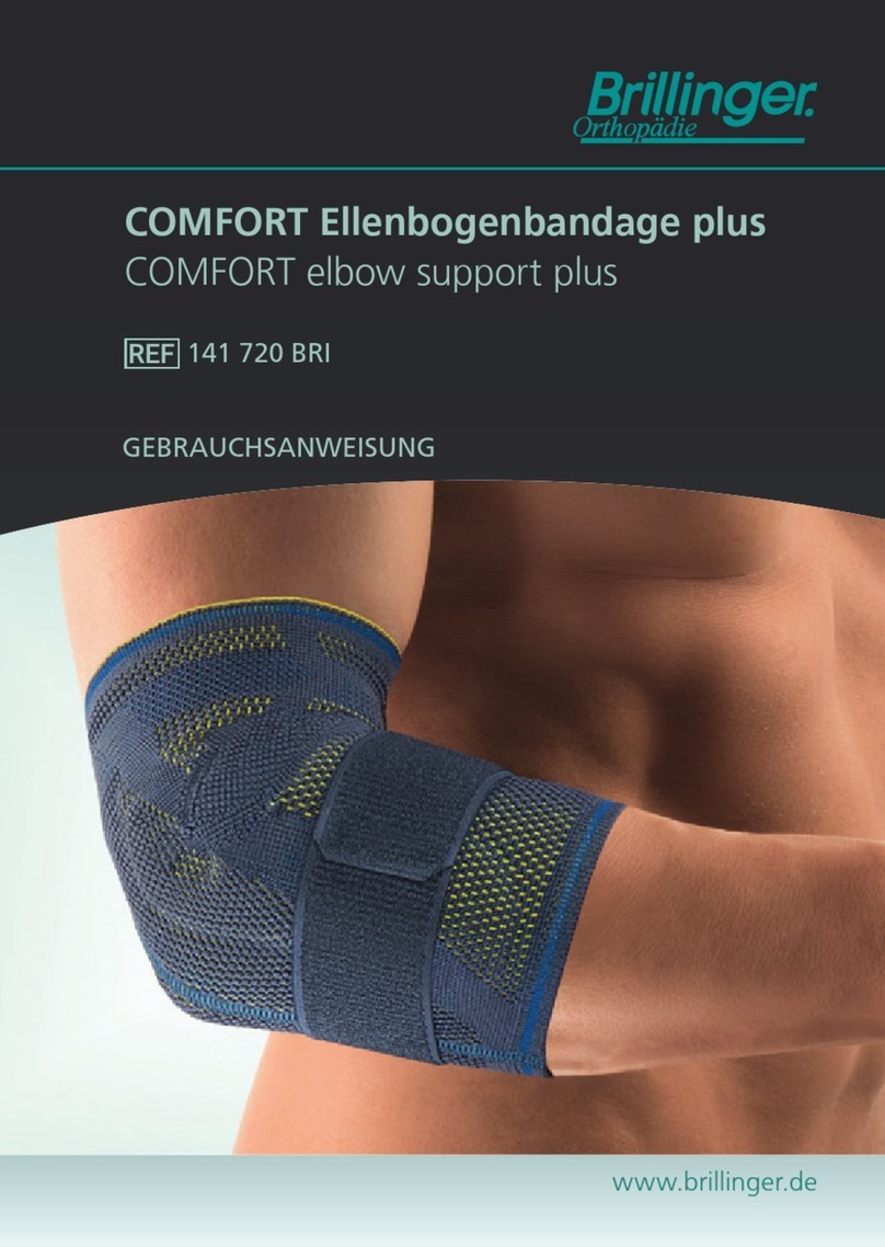 Brillinger COMFORT elbow support plus Instructions for use