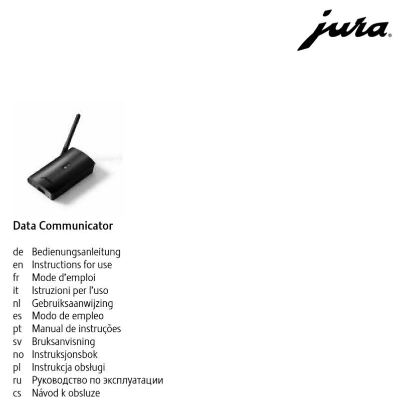 Jura Data Communicator Instructions for use