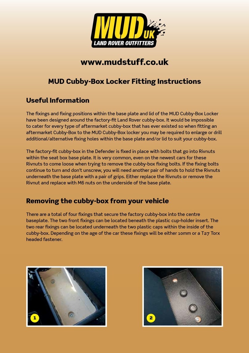 MUD UK Cubby-Box Locker Fitting instructions