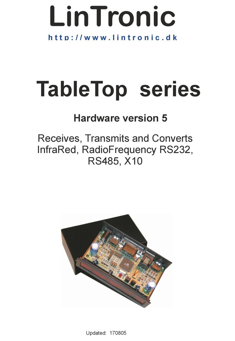 LinTronic TableTop Series manual